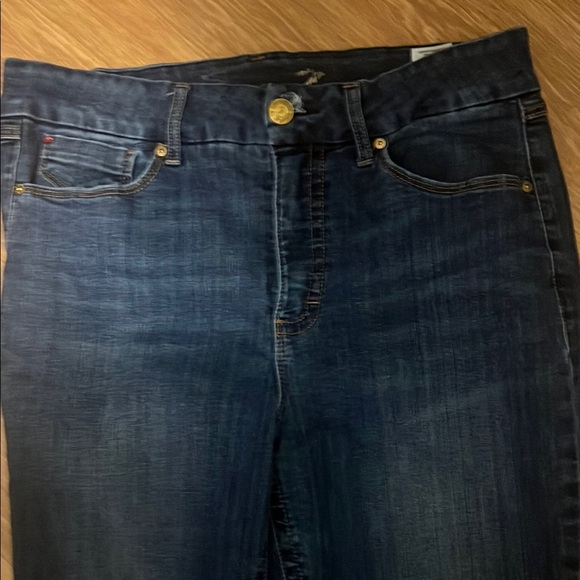 Seven7 Blue Skinny Jeans with Modern Fading size 16 - Picture 4 of 7